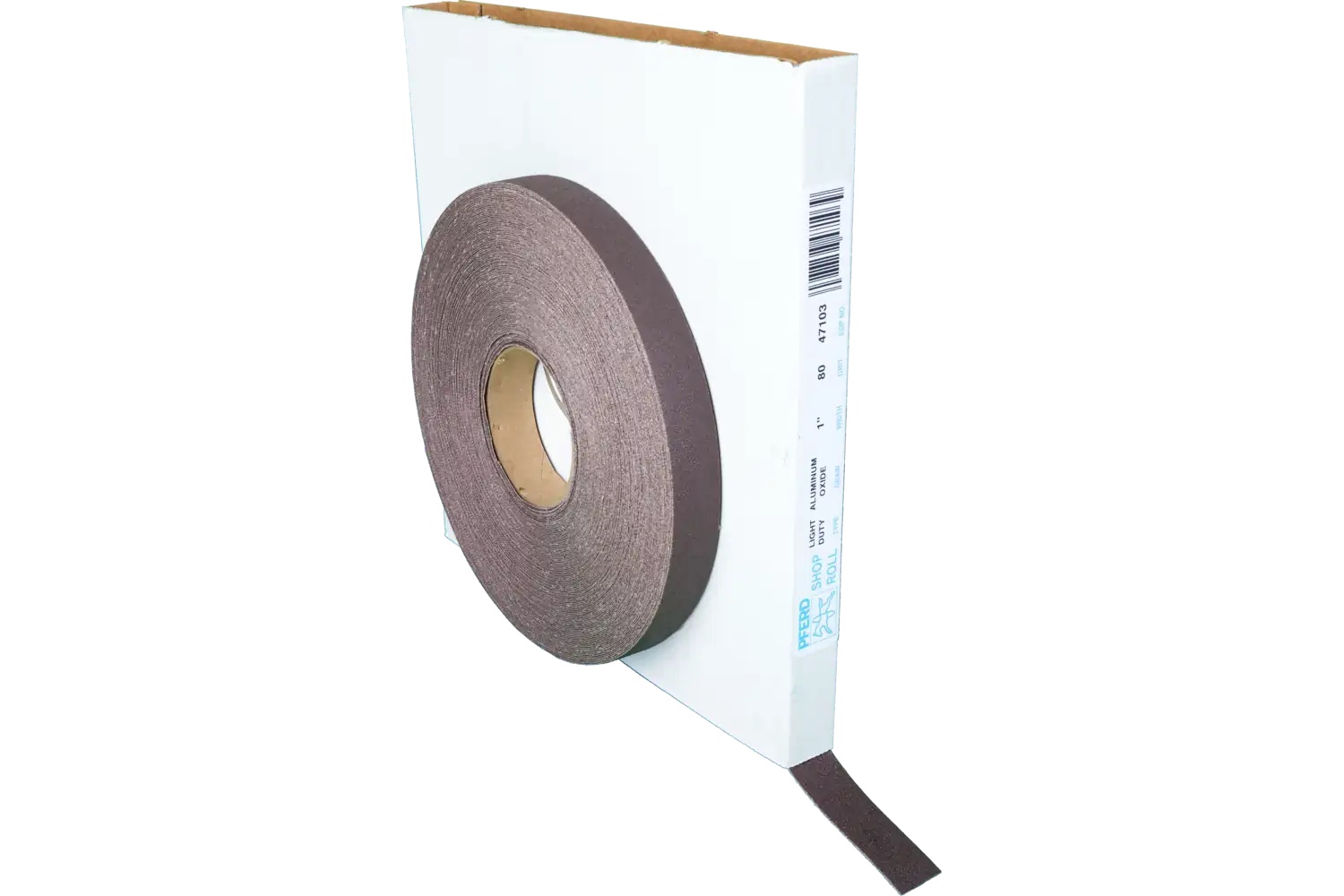 Picture of Pferd Shop Roll, Flexible Light Duty, 1" x 50 yards, 60 Grit, Aluminum oxide